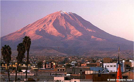 Imposing Threat El Misti Volcano, Arequipa