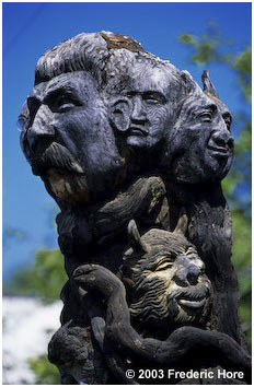 Memories of the Gulag Carved by Jurij Panov, Bol Shaya Rechka, Siberia